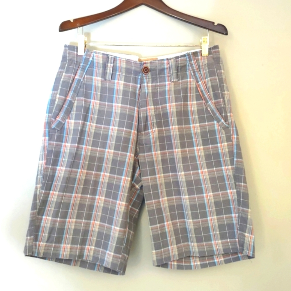 Red Camel Men's 100% Cotton Plaid Shorts Size 32